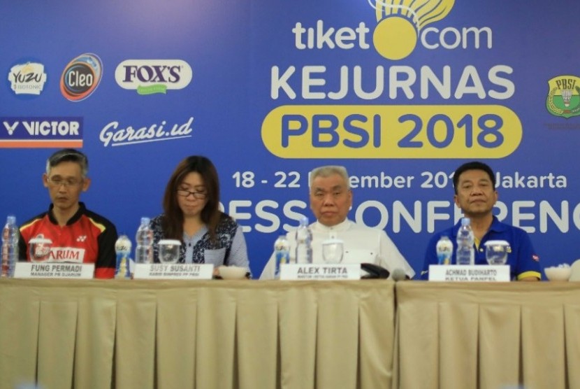 Konferensi pers Tiket.com Kejurnas 2018.