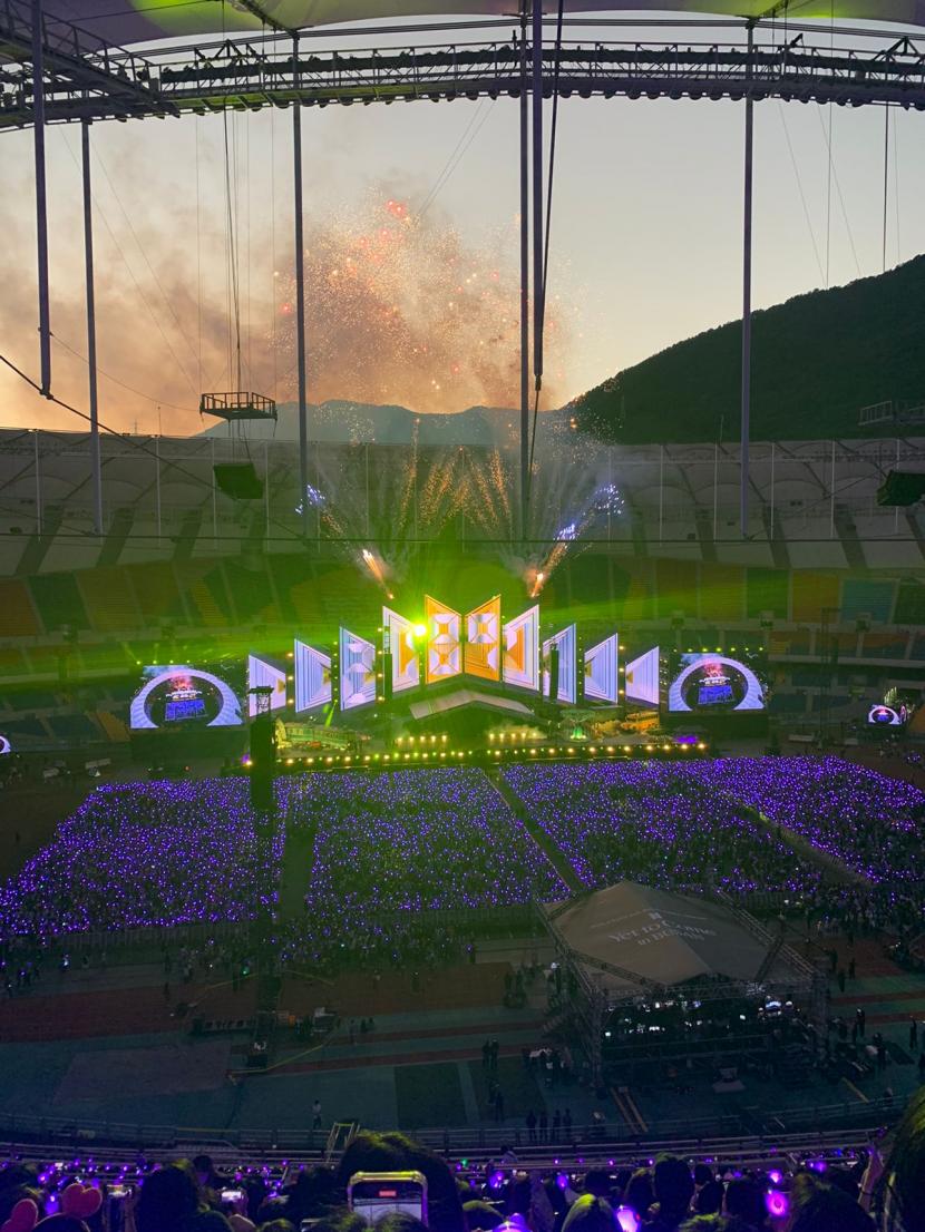 Konser BTS Yet to Come Busan sukses terselenggara di Stadium Utama Asaid, Sabtu (15/10/2022) 
