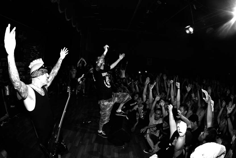 Konser Sick Of It All di Jakarta.   (foto : Iwan Bossman)