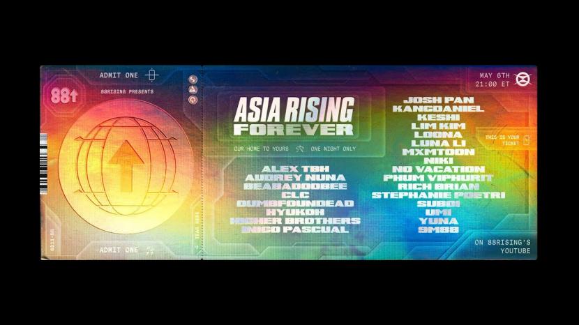 Konser virtual besutan label musik kolektif 88rising bertajuk 