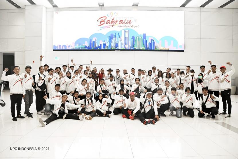 Kontingen Indonesia di Asian Youth Para Games (AYPG) 2021 Bahrain yang meraih posisi empat. 