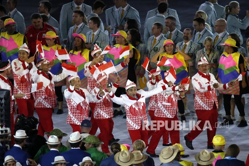 Olimpiade Indonesia Seragam Parade Indonesia di Olimpiade Dipuji Internasional | Republika