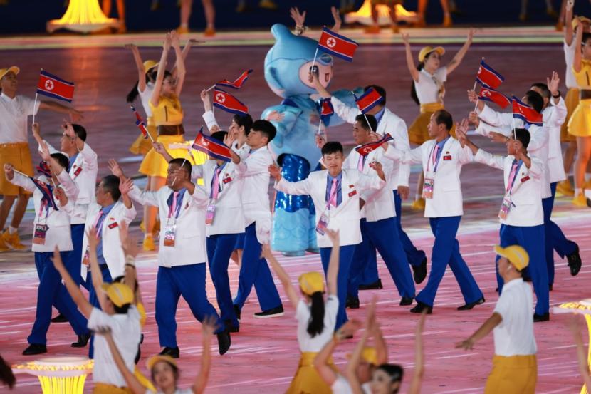 Kontingen Korea Utara di Asian Games 2022 Cina. 