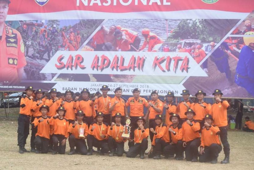 Kontingen SAR  DIY meraih medali emas dalam Jambore Potensi SAR Nasional.