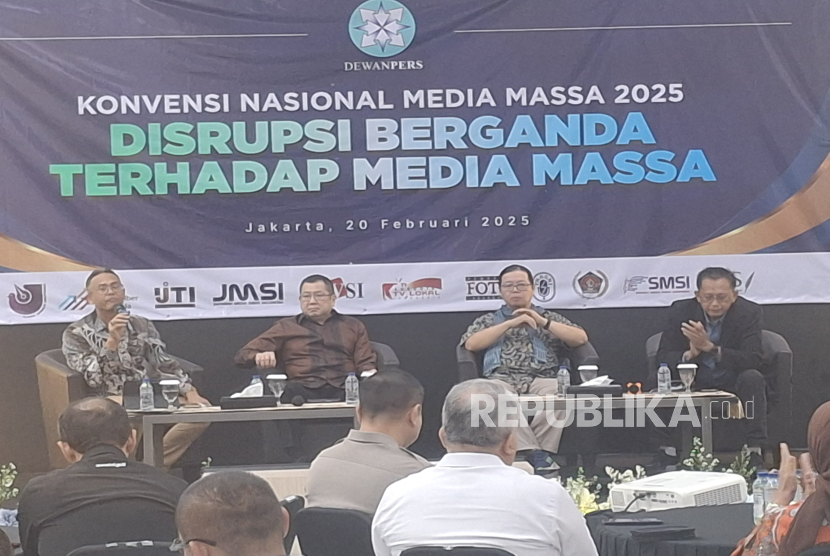 Konvensi Nasional Media Massa 2025 di Gedung Dewan Pers, Jakarta.