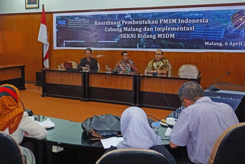 Koordinasi Pembentukan Perhimpunan Manajemen Sumber Daya Manusia (PMSM) Indonesia Cabang Malang.