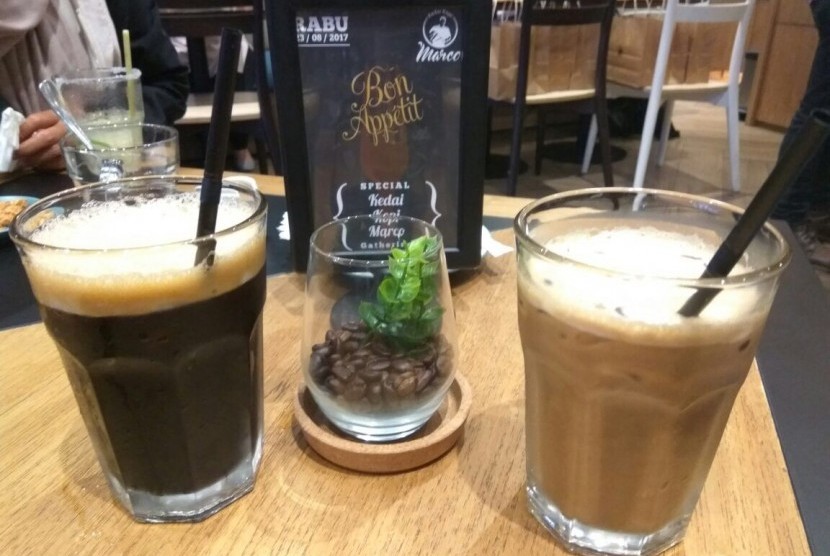 Kopi dari Kedai Kopi Marco.