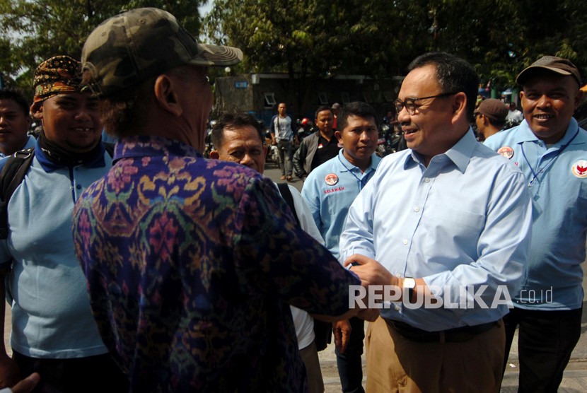 Kordinator pemenangan Prabowo-Sandi (PaDi) Jawa Tengah Sudirman Said (kanan).