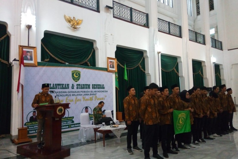 Korp Mahasiswa (Korpma) Gerakan Pemuda Islam Indonesia (GPII) Jawa Barat, menggelar pelantikan dan stadium general dengan tema 
