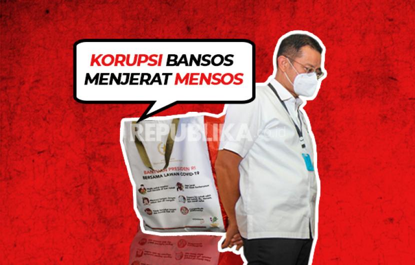 Infografis Korupsi Bansos Menjerat Mensos | Republika Online