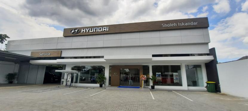 Kota Bogor dinilai sebagai salah satu target pasar produk Hyundai di Tanah Air. Tampak diler Hyundai di kota Bogor 