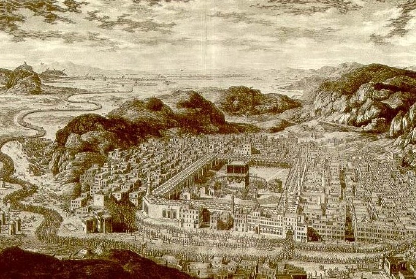 Kota Makkah di masa lampau. Kaum Qurays sejak dulu menjadi pelayan Tanah Suci.