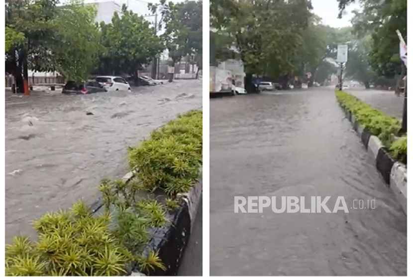 Kota Malang, Jawa Timur diterjang banjir, Kamis (4/12/2025).