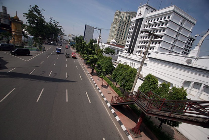 Jalanan di Kota Medan 