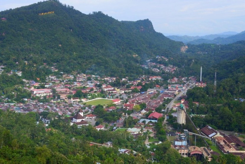 Kota Sawahlunto yang sudah ditetapkan sebagai warisan budaya dunia oleh UNESCO.