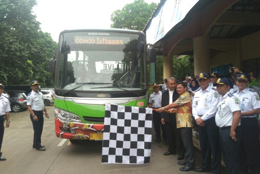 Kota Tangerang uji coba Bus Rapid Transit koridor satu, Poris Plawad-Jatiuwung, Kamis (1/12).
