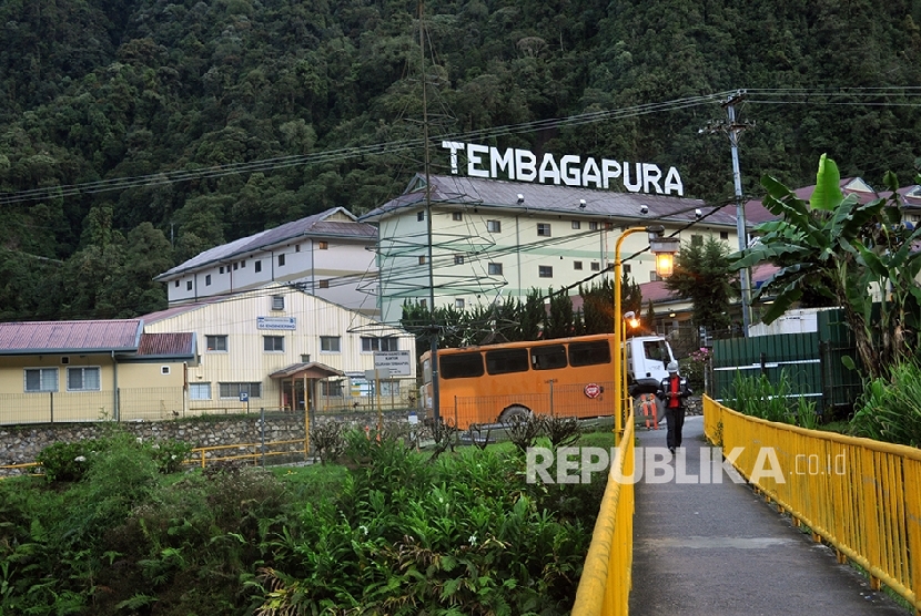 Kota Tembagapura tempat para pekerja tambang PT Freeport Indonesia tinggal. 