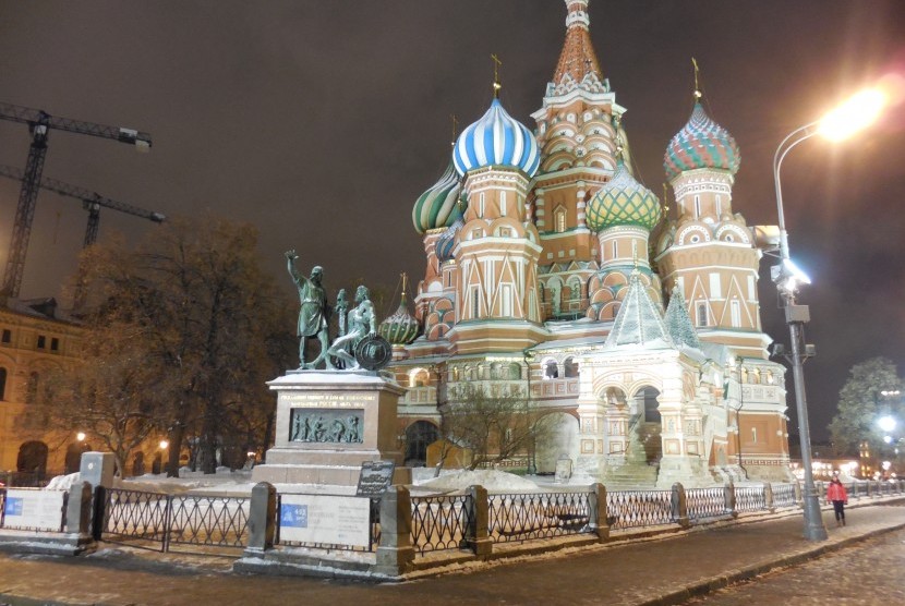 Kremlin di kota Moskow.