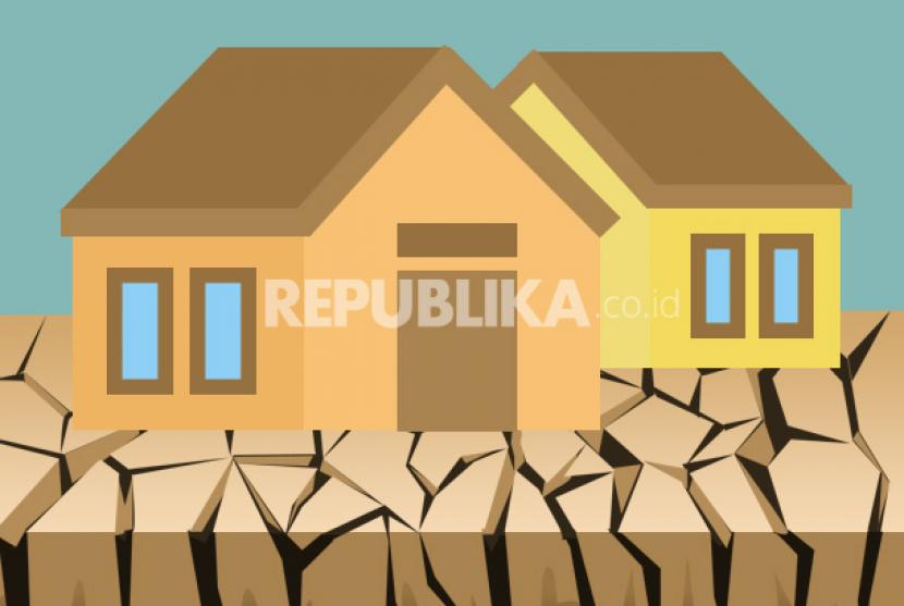 Puluhan Rumah di Tulungagung Selatan Retak Dampak Likuifaksi (ilustrasi).