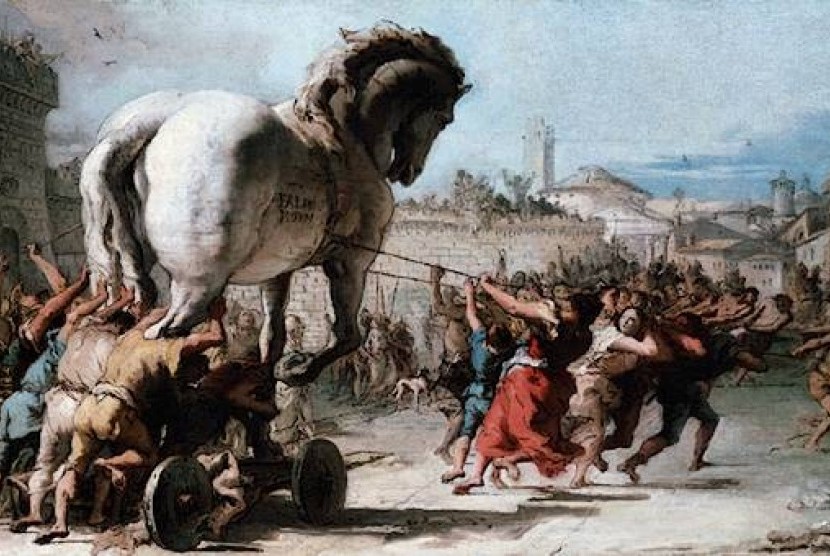 Kuda Troya dalam kisah mitologi Yunani