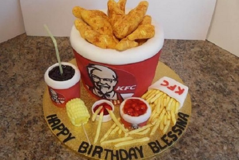 kue bentuk KFC