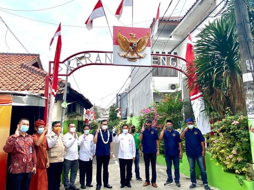Kunjungan BPIP ke Kampung Teras, Tangerang, Jumat (16/10).