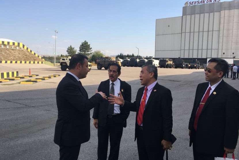 Kunjungan delegasi lemhannas ke markas industri pertahanan milik Turki di Ankara, Selasa (7/8).