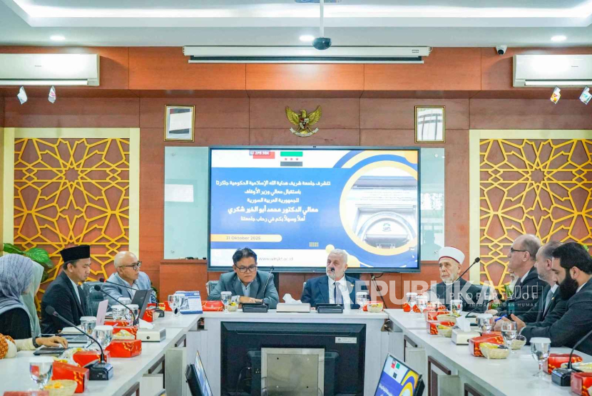 Di Hadapan Menteri Wakaf Suriah, UIN Jakarta Tegaskan Komitmen Kerja Sama