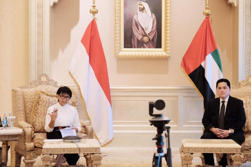 Kunjungan resmi Menteri Luar Negeri RI Retno Marsudi dan Menteri BUMN Erick Thohir ke Abi Dhabi, Uni Emirat Arab, Sabtu (22/8)