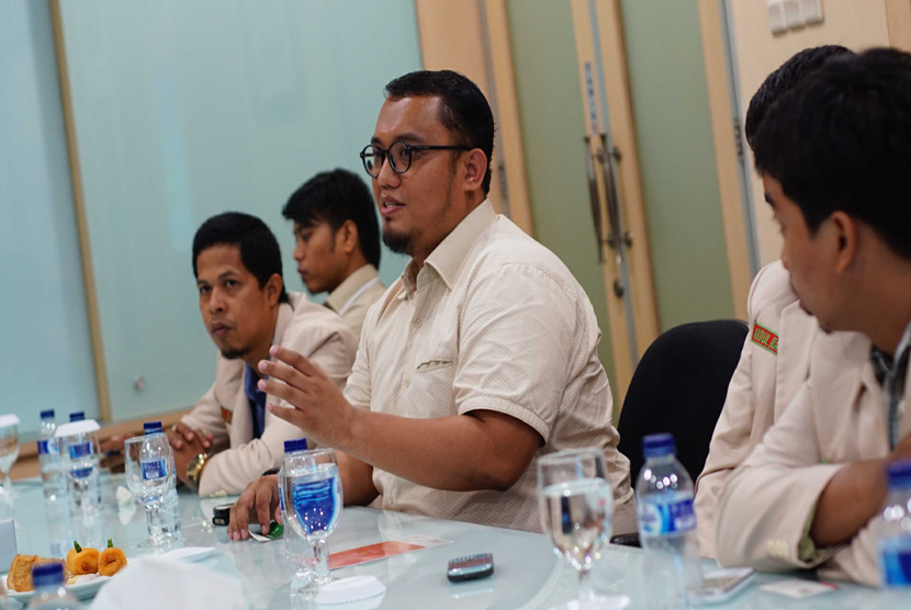 Kunjungan silaturrahim pengurus PP Muhammadiyah ke Kantor Republika, Jakarta, Kamis (5/2).