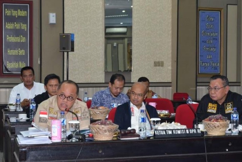  Kunjungan spesifik Komisi III ke Sumatera Utara terkait peredaran narkoba dan pengawasan orang asing, Kamis (20/4).
