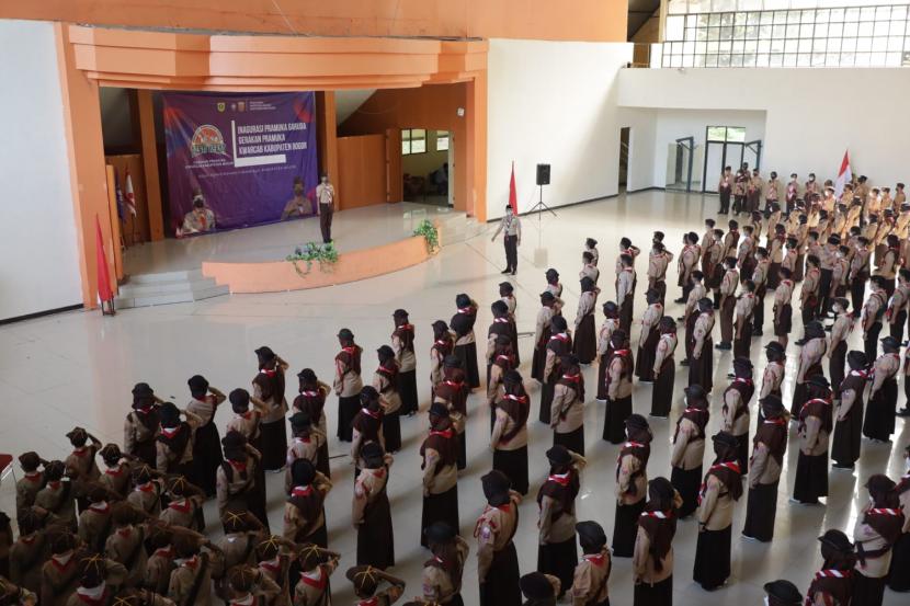 Kwarcab  Gerakan Pramuka Kabupaten Bogor  secara resmi melantik 459 peserta Pramuka Garuda, Ahad  (27/3).