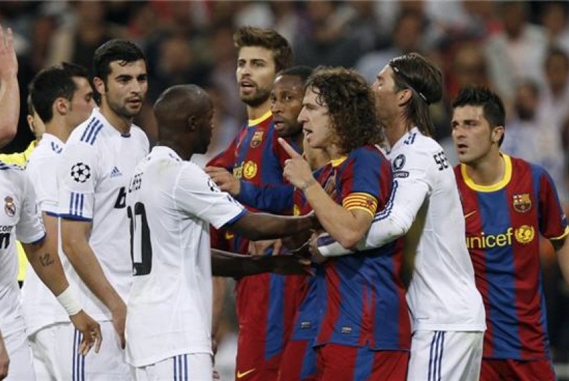 Laga El Clasico antara Barcelona lawan Real Madrid.