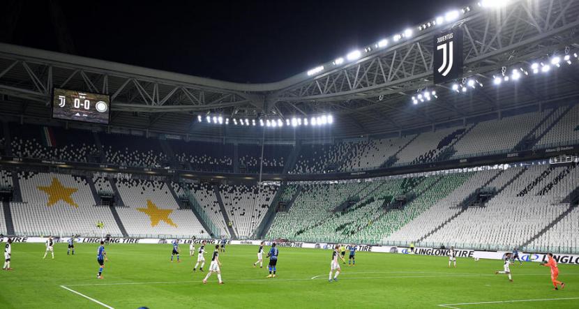 Laga Juventu Vs Inter di Allianz Stadium berlangsung tanpa penonton.