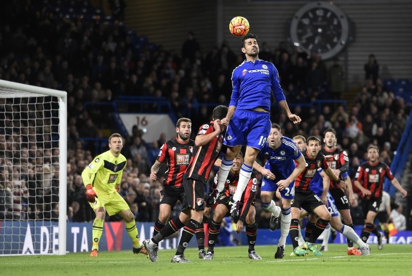 Laga Liga Primer, Chelsea melawan Bournemouth pada 5 Desember 2015. Kedua tim kembali berlaga pada Boxing Day, besok.