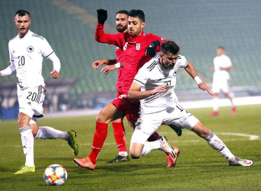 Laga persahabatan Bosnia vs Iran.