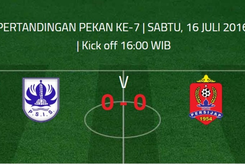 Laga PSIS vs Persijap dijadwalkan berlangsung Sabu (16/7).