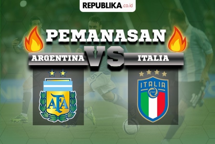 Laga uji coba Argentina vs Italia