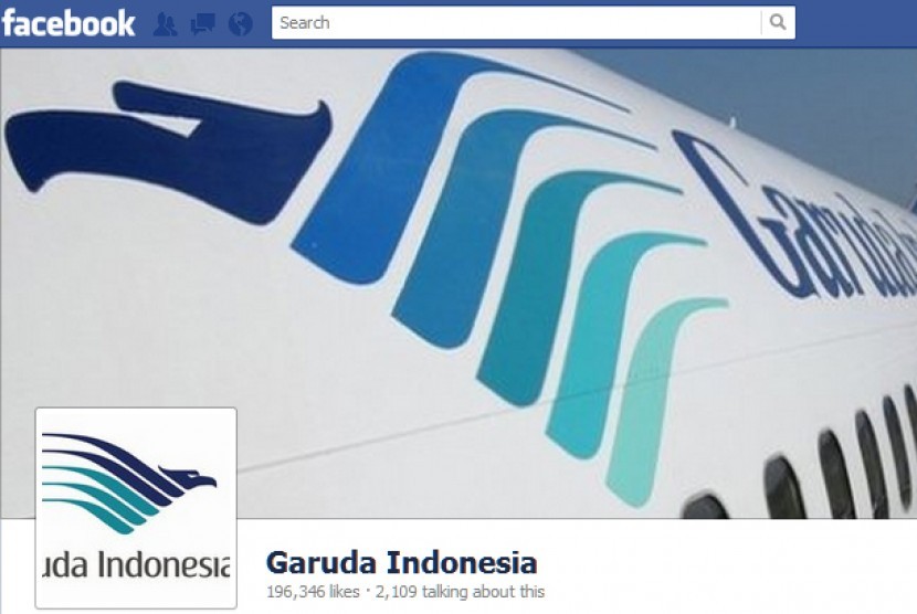 Laman Facebook Garuda. (Gambar: Facebook)