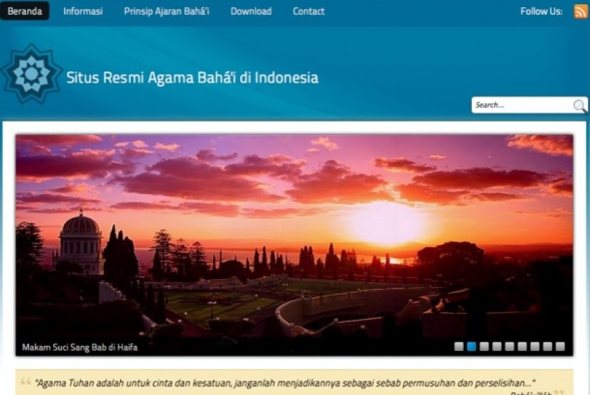 Laman resmi Bahai Indonesia
