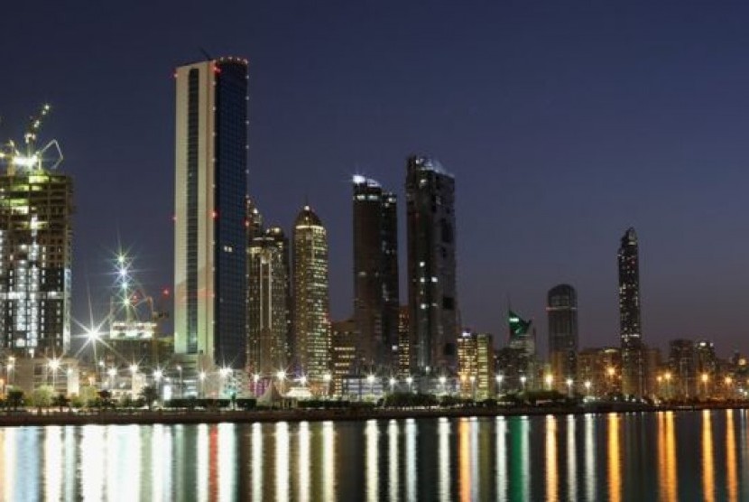 Lanskap Abu Dhabi, ibu kota Uni Emirat Arab