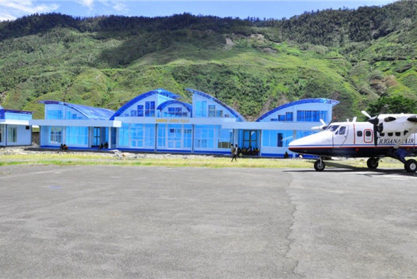 Lapangan Terbang Mulia di Puncak Jaya, Papua. (ilustrasi)
