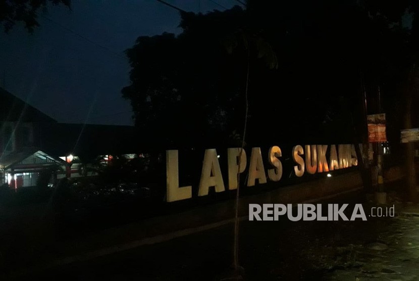 Lapas Sukamiskin, Arcamanik, Bandung, pada Ahad (22/7) terpantau sepi. 