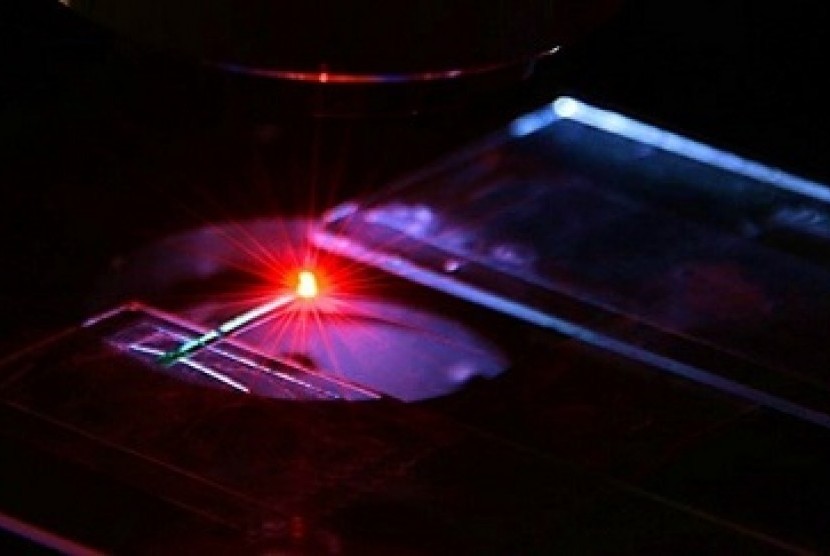 Laser darah manusia. Ilustrasi