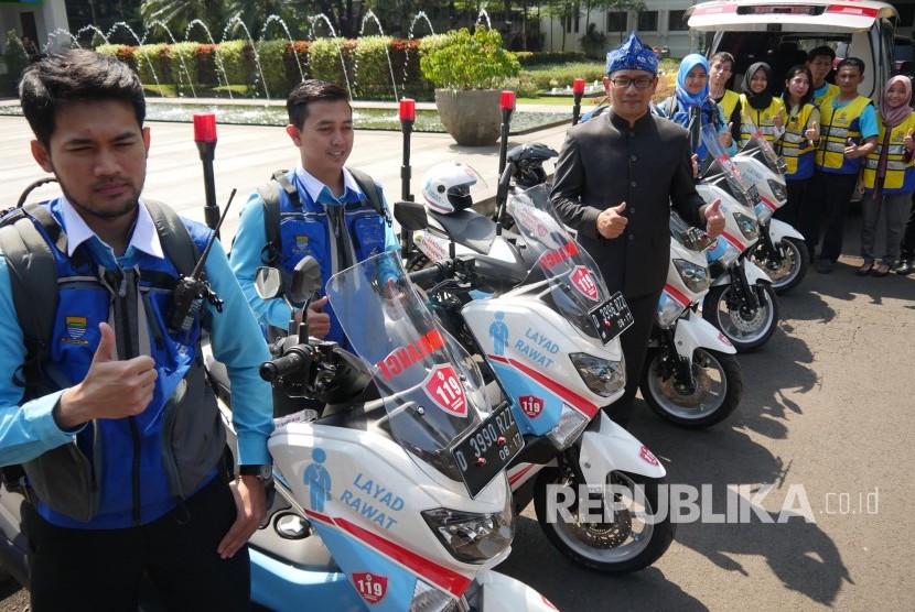 Launching Layad Rawat dan Ambulance Motor. (Ilustrasi)