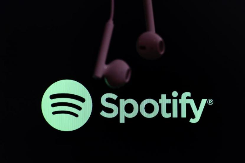 Layanan streaming musik Spotify meluncurkan toko buku audio di AS (Ilustrasi).