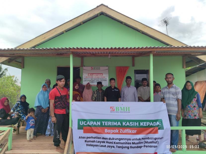 Laznas BMH resmikan rumah layak huni bagi para mualaf di Kepulauan Riau.