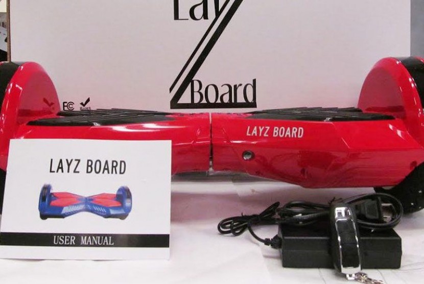 LazyBoard, salah satu merek Hoverboard buatan Cina yang berbahaya.