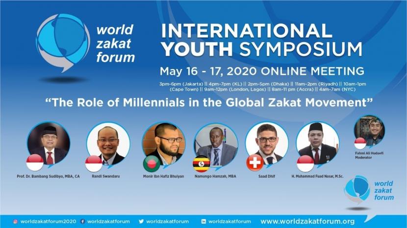 Lebih dari 60 tokoh organisasi pengelola zakat dari 16 negara bergabung dalam simposium International World Zakat Forum (WZF) Youth 2020 yang berlangsung secara online melalui video conference.