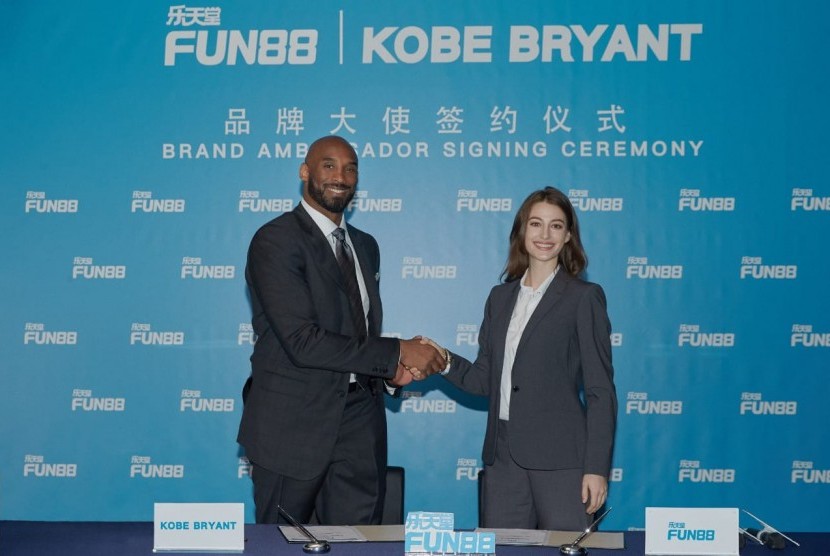 Legenda bola basket Kobe Bryant bekerja sama dengan Fun88